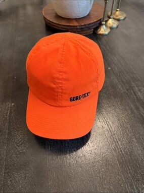 GORE-TEX Bright Orange Cap with Black Logo